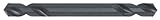 Cle-Line C23811 Double End Specialty Drill, High Speed Steel, Steam Oxide Finish, Round Shank, 135-D