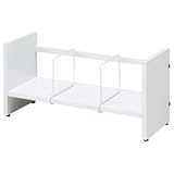 （まとめ） アール・エフ・ヤマカワ 机上BKラック W602mm ホワイト SHBK-60W 1台 〔×2セット〕