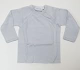 (アンダーザナイル) Under The Nile ベビー スナップ 長袖 短肌着 ブルー サイズ nb-3m (新生児 - 3ヶ月) オーガニックコットン