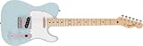 Fender ショートスケールギター Made in Japan Junior Collection Telecaster®, Maple Fingerboard, Satin Daphne Blue ソフトケース付き