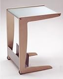 キャスター付サイドテーブル(ガラス天板) 　ＶＯＩＬＡ’ (ナチュラル)