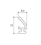 旧立山アルミ部品 玄関ドア 気密材：気密材 10m[TA949] [KC]ブラック