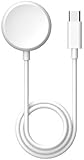 【TYPE-C 1本 長さ1M】 FOR アップルウォッチ 充電器 Apple Watch 充電器 充電ケーブル ワイヤレス 充電器 マグネット式充電ケーブル 持ち運び便利 軽量 急速充電器 Apple Watch Series9/8/7/6/5/4/3/2/1/SE/Ultra 対応 Type-C ホワイト (TYPE-C, 1本)