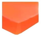 SheetWorld Fitted Square Playard Sheet 37.5 x 37.5 (Fits Joovy) - Burnt Orange Jersey Knit - Made In