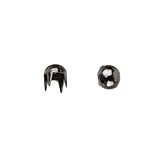 1003パールNailhead、サイズ14、ソリッド真鍮、ブラックニッケル仕上げ、900 Pieces Per Pack