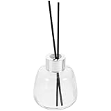 SEWACC アロマ精油拡散ボトル ホームアロマガラスボトル リードディフューザー用 おしゃれ 2個100mlボトル 10本16cm香水ディフューザースティック 詰め替え 透明