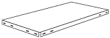 スチールラックのキタジマ 追加板 スマートラック NSTR用 幅45×奥行30cm 取付金具付 亜鉛メッキ 40kg/段
