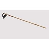 立鎌/草刈り器具 【ロング柄】 木製柄 　立鎌　鋼付　ウェイビーロング柄　1200 ds-1672107