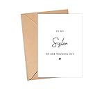To My Sister On Her Wedding Day カード - Daughter Wedding Card - Bride の姉妹 - Best Friend - Best - Maid Of Honor