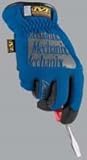 新しいMechanix Wear FastFit大人用テキスタイルグローブ、ブルー、med / MD