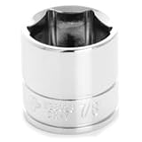 Wilmar (WLMW38028) Chrome Socket, 3/8 Drive, 7/8, 6 Point, Shallow by Wilmar