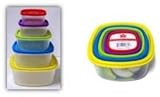 常に新鮮プラスチック食品容器フィエスタEdition Square – 10個セット