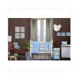 Quilted Circles Blue/Choc 6 pc Crib Set by Bacati