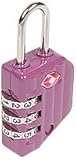 Sesamee 50009 3 Dial Resettable Combination Cable TSA Approved Travel Lock, Purple [並行輸入品]