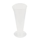 uxcell　計量カップ　メジャーカップ　プラスチック製　クリアホワイト　ボリューム測定ツール　100mL容量