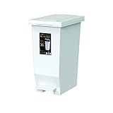 アスベル 密閉ゴミ箱 エバンMP 30L ふた パッキン付き ペダル式 日本製 スリム おしゃれ キッチンに 生ゴミ オムツ 防臭 衛生的 ダストボックス ホワイト