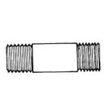 Pipe Nipple Chr Plat 1/2 X 2 [並行輸入品]