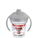 Tervis TumblerテキサスTechレッドRaiders 6oz Sippy Cup withグレー蓋