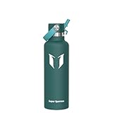 Super Sparrow 水筒 真空断熱ボトル - 750ml - 標準口ウォーターボトル - BPAフリー 漏れ防止 - エルゴノミックデザインのストロー付き水筒、仕事・ジム・旅行・スポーツ・アウトドアに最適