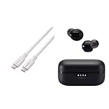 【本体+ワイヤレスイヤホンセット】エレコム USB Type-C & Type-C ケーブル USB PD対応 100W 50cm ホワイト MPA-CC1G05WH + エレコム ワイヤレスイヤホン イヤホン bluetooth 5.3 タッチコントロール SBC/AAC対応 耳栓型 自動ペアリング Type-C充電 ブラック AMA92003