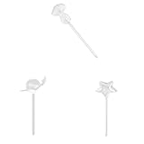 Dovewill お買い得　3個入り　庭園 　花　植物　自動　ガラス製　給水装置　キノコ形　と　カタツムリ形　と　星形