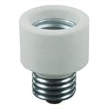 Medium Base To Medium Base Light Bulb Socket Porcelain Extender / E26 1 Inch Extension Adapter [並行輸入