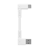 オウルテック Type-A to Type-Cケーブル L字コネクター L型 ケーブル 急速充電 3A データ転送 断線に強い 耐屈曲2万回以上 ホワイト OEC-CBKTC1LR-WH