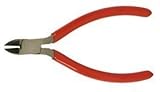 Xcelite 54CGBK Forged Alloy Steel Diagonal Plier with Red Cushion Grip Handle, Standard Jaw, 4' Leng