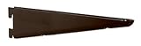 Knape & Vogt Mfg 182 BLK 9シェルフブラケット、デュアルトラック、ブラック、9-in。 10 182 BLK 9