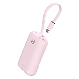 iWALK モバイルバッテリー 10000mAh PD 22.5W急速充電 USB-C ケーブル一体型 超小型 軽量 2台同時充電
