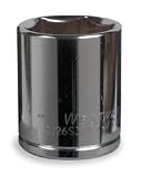 Westward 1KEJ4 Socket, Deep, 1/4 In Dr, 6 Pt, 15mm by WestWard Tools