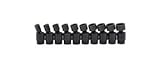 GearWrench 84921 10-Piece Metric 3/8 in. Drive 6 Point Pinless Impact Universal Impact Socket Set by