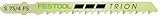 Festool 486549 S 75/4 FS TRION 3 Inch 6 TPI Jigsaw Blade 5-Pack [並行輸入品]