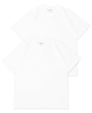 [ジーンズバグ] ２枚組パックＴ 半袖 無地 Tシャツ メンズ レディース 丸胴 厚手 ヘビーウエイト 下着 オリジナル ブランド ST-PK2 Ｍ シロ（1）