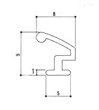 三協アルミ部品 玄関ドア 気密材：気密材(枠)[WD0240] [BR]ブロンズ