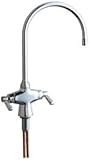 Chicago Faucet 50-GN8AE35ABCP Chrome Commercial Grade Single Hole Kitchen Faucet with Lever Handles 
