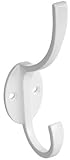 National Hardware S806-976 V8009 Modern Coat & Hat Hooks in White 5-1/2 [並行輸入品]