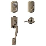 Schlage fe285-cam-be365 – 620-accアンティークピューターライフタイム仕上げCamelotキーパッドHandleset withアクセントレバー