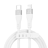 OKUTA 充電 ケーブル 充電コード 急速充電 Type-C ライトニング ケーブル 充電器 純正 シリコンケーブル スマホ MFi認証 (ホワイト, 1m)