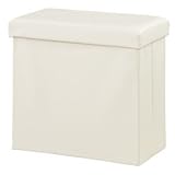 ボックススツール オットマンテーブル 合皮 折りたたみ LFS-814BE ベージュ