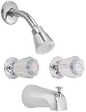 Proplus 114130 Tub & Shower Faucet Chrome with Chrome Handles [並行輸入品]