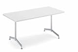 コクヨ　イートイン　シリーズ　テーブル　リフレッシュテーブル　Ｔ字脚　高さ700mmタイプ　天板寸法　幅1200×奥行き800mm　メラミン化粧板　メッキ脚 天板カラー:PAW（ホワイト）