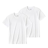 Tシャツ 半袖 クルーネック 2枚組 綿100% 天竺 BW5013A