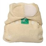 Stretch Bamboozles fitted diapers - Size 1 - Natural by Tots Bots