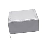 predolo プリンタ カバー コピー機カバー プロテクター ウォッシャブル 耐摩耗性 プリンタ ダスト カバー 9015用, 銀色 50x40x30cm