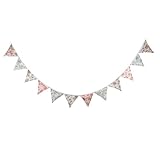 premium vintage ヴィンテージバナー ペナントバナー ペナント フラグ 田舎 フラワーズ 花輪 飾る ホオジロ