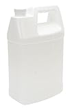 Vestil JUG-W-1 High Density Polyethylene (HDPE) Rectangular Jug with Natural Cap 7 Length x 4-1/2 Wi