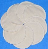 NuAngel Washable Nursing Pads - 100% Cotton - 8 Pads - Extra Soft, Comfortable, Absorbent by NuAngel