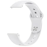Issinlky 18mm ソフトシリコンバンド Garmin Venu 2S/3S/Vivomove 3S/Vivoactive 4S/Forerunner 255s/265s 対応、Huawei Watch GT5 41mm/GT4 41mm 用スポーツストラップ