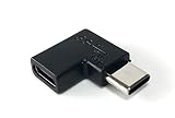 Access 【 左右 L型 10Gbps 】USB-C メス to USB-C オス 方向転換 変換アダプタ 10Gbps USB3.2 Gen2 高速転送 変換コネクタ Type C メス - Type C オス 右L字 左L字 EC96RL-1P